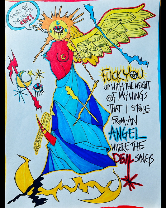 The Weight of My Wings - Original Artwork by Christopher Mohn